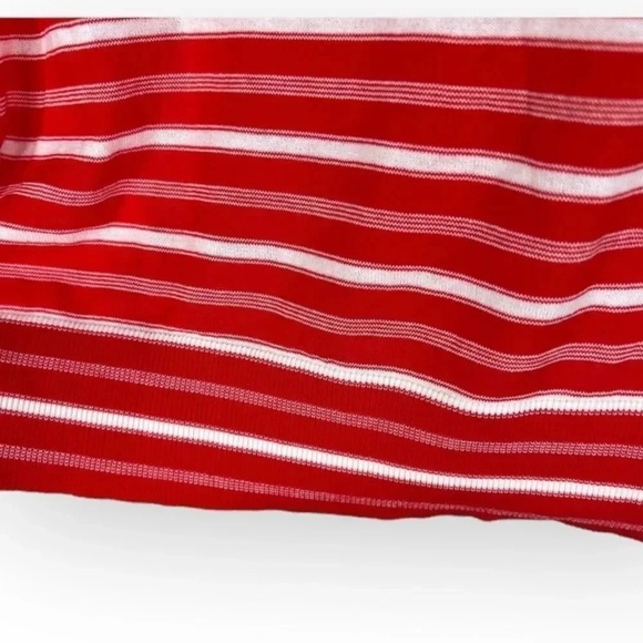Michael Michael Kors Red and White Stripes Crew Neck Knit Pullon Size S - Picture 11 of 13